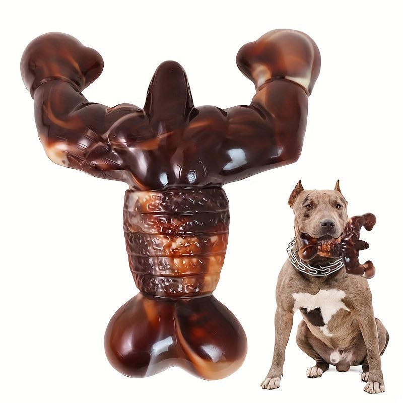 Indestructible Dog Chew Toy Bacon Flavored Tough Bone Durable Toy