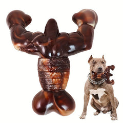 Indestructible Dog Chew Toy Bacon Flavored Tough Bone Durable Toy