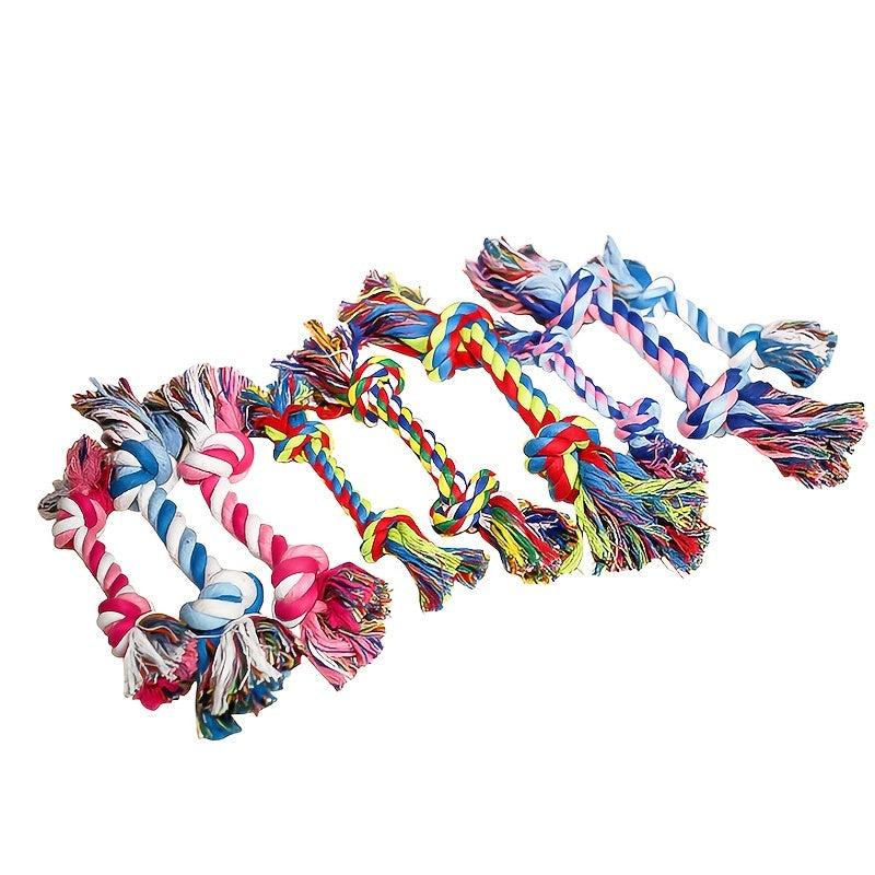 Teeth Cleaning Braided Rope Knot Pet Toy