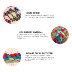 Teeth Cleaning Braided Rope Knot Pet Toy