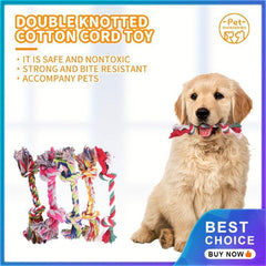 Teeth Cleaning Braided Rope Knot Pet Toy