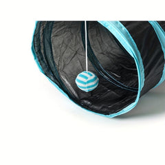 Foldable Cat Tunnel Interactive Pet Toy with Hanging Ball