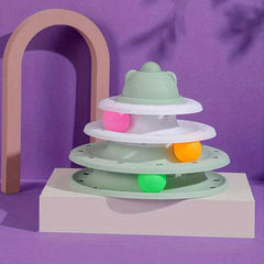 Three Layer Cat Toy Turntable for Endless Entertainment