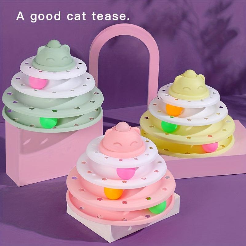 Three Layer Cat Toy Turntable for Endless Entertainment