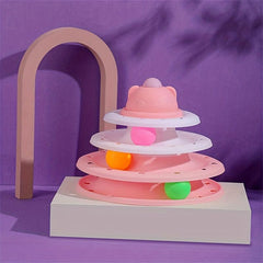 Three Layer Cat Toy Turntable for Endless Entertainment