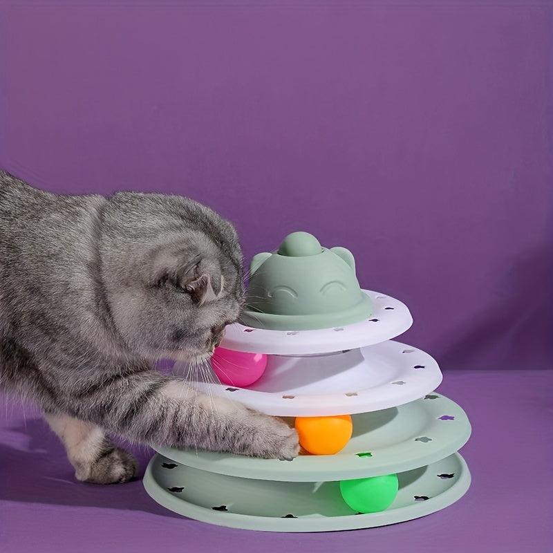Three Layer Cat Toy Turntable for Endless Entertainment
