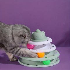 Three Layer Cat Toy Turntable for Endless Entertainment