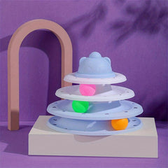 Three Layer Cat Toy Turntable for Endless Entertainment
