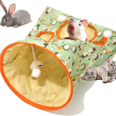 Cat Tunnel Toy Cat Pet Playing Toys With Peek Hole And Toy Ball