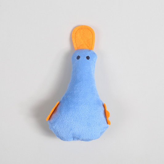 Interactive Plush Duck Toy for Cats