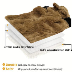 3PCS Dbl Layer Reinforced Fabric Durable Dog Toy No Filling
