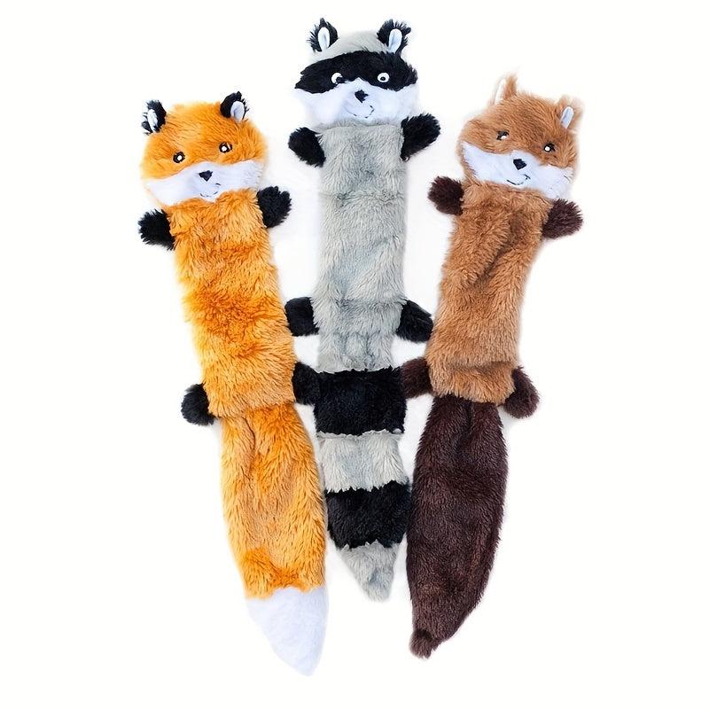 3PCS Dbl Layer Reinforced Fabric Durable Dog Toy No Filling