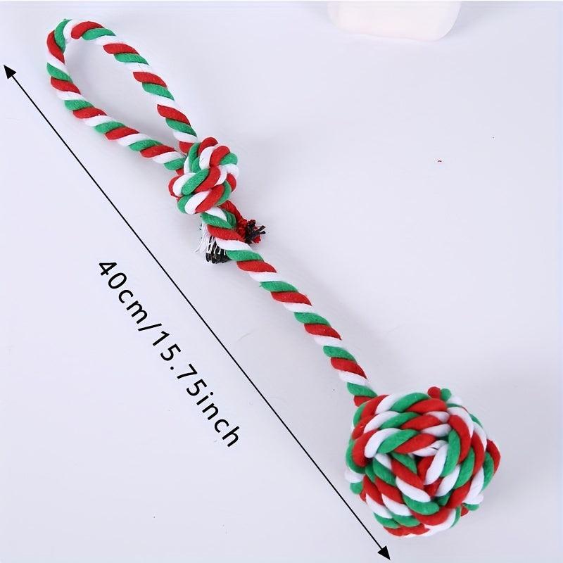 Christmas Dog Rope Toys for Medium to Large Breed Dogs