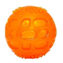Durable Dog Ball Toy for Teeth Grinding & Interactive Play with Sound Effects