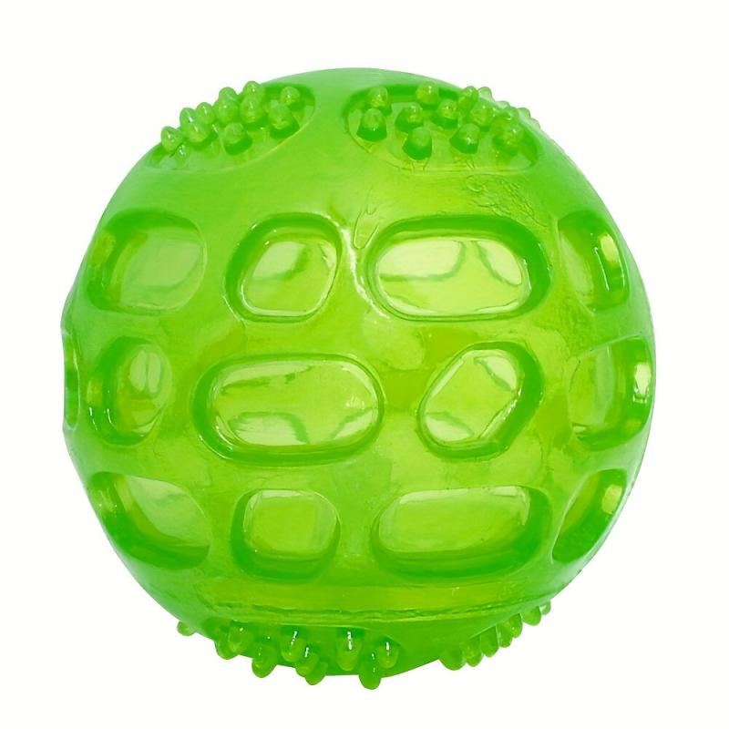 Durable Dog Ball Toy for Teeth Grinding & Interactive Play with Sound Effects