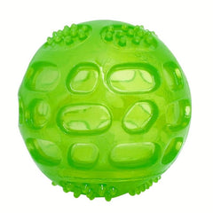 Durable Dog Ball Toy for Teeth Grinding & Interactive Play with Sound Effects