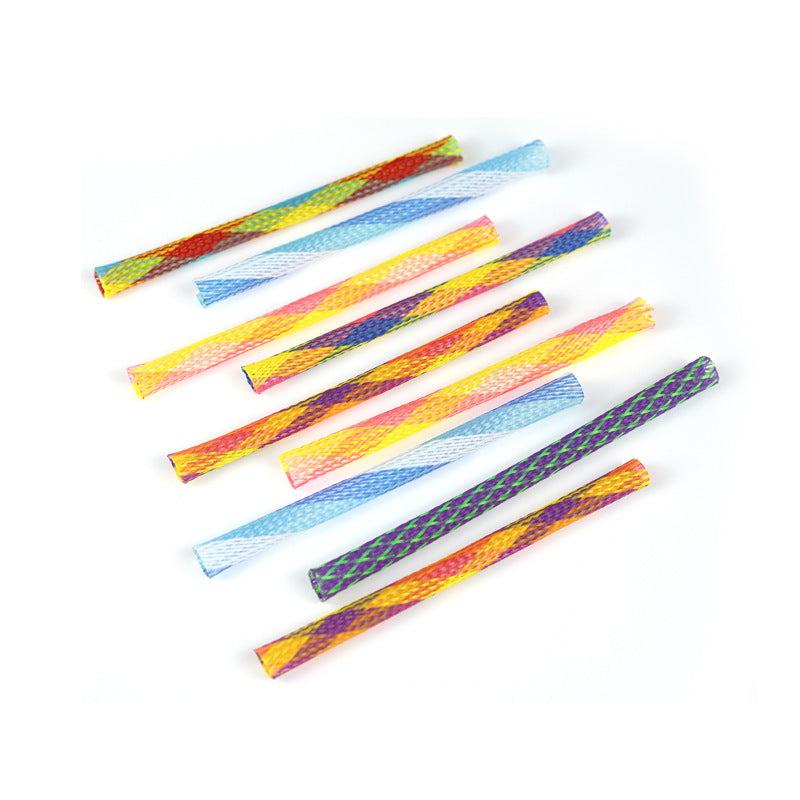Colorful Spring Hose Kitten Grinding Claw Telescopic Spring Chew Toy