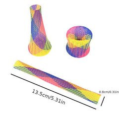Colorful Spring Hose Kitten Grinding Claw Telescopic Spring Chew Toy