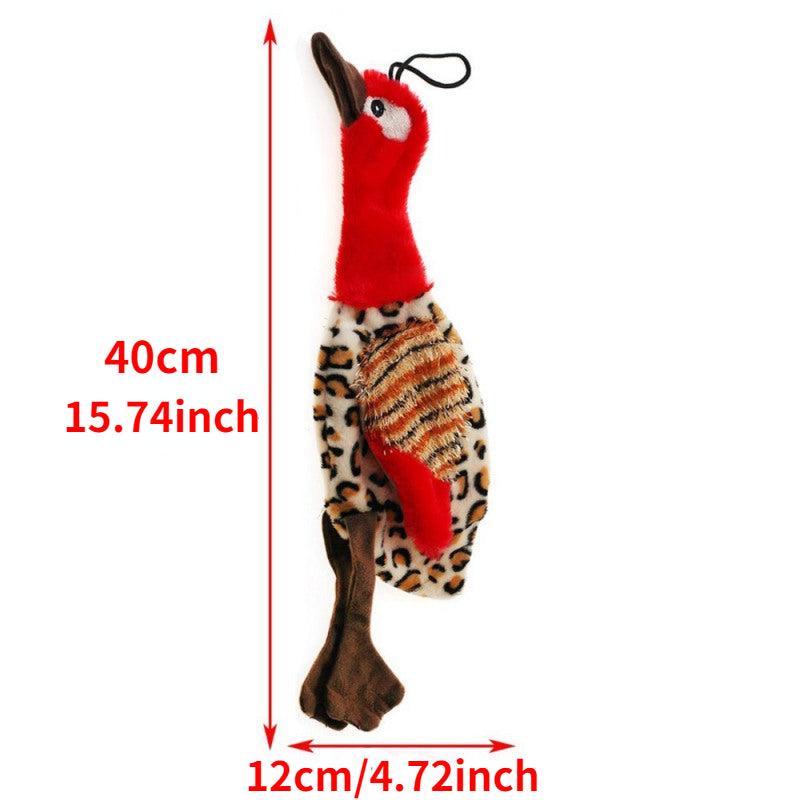 Bird Pet Grinding Teeth Squeaky Plush Chew Toy For Dog