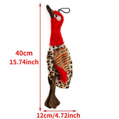 Bird Pet Grinding Teeth Squeaky Plush Chew Toy For Dog
