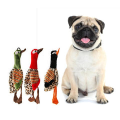 Bird Pet Grinding Teeth Squeaky Plush Chew Toy For Dog