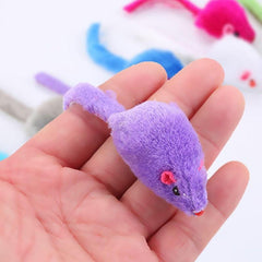 10pcs Plush Mouse Cat Toy Mice Random Assorted Colors