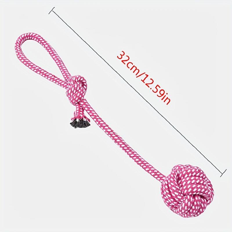 Durable Teeth Cleaning Rope Knot Toy for Cats and Dogs