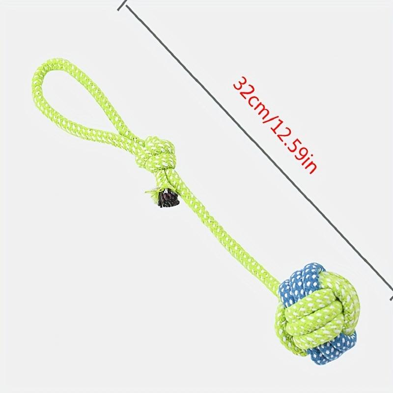 Durable Teeth Cleaning Rope Knot Toy for Cats and Dogs