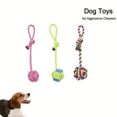 Durable Teeth Cleaning Rope Knot Toy for Cats and Dogs