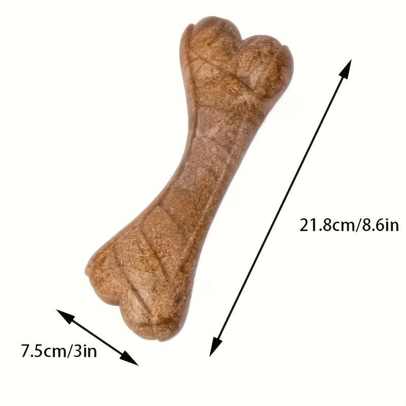 Dog Durable Chew Toy Bone Shaped Interactive Play Beef Flavor Toy