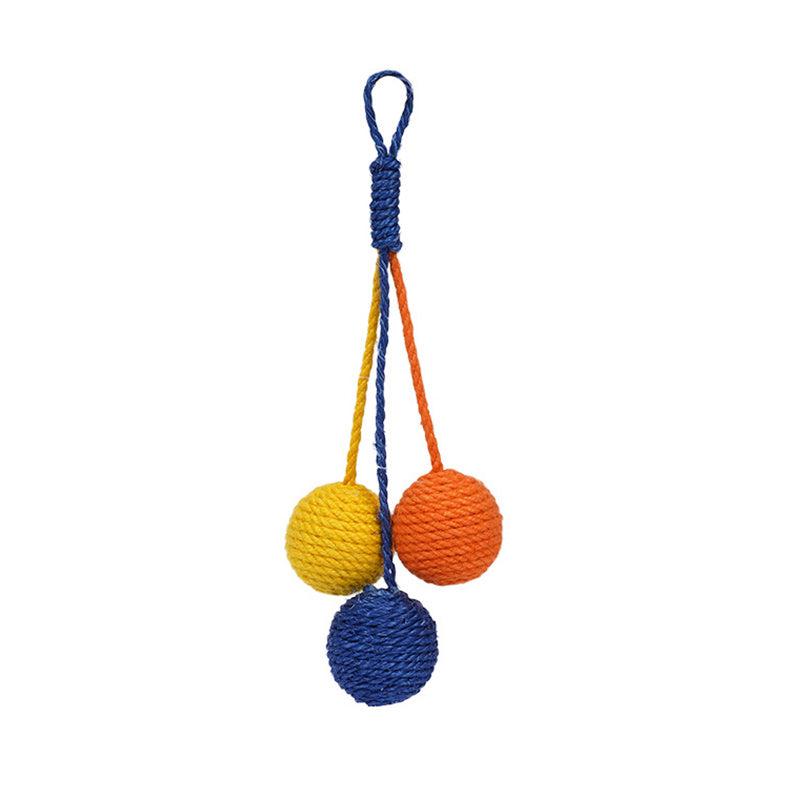 Durable Cat Teaser Stick with Ball Toy for Indoor Play