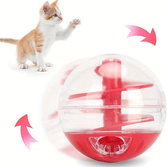 Interactive Cat Treat Ball Toy Food Dispensing Puzzle Slow Feeder