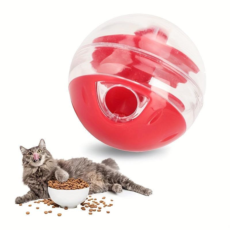 Interactive Cat Treat Ball Toy Food Dispensing Puzzle Slow Feeder