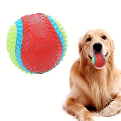 Beef Flavored Rubber Ball Toy for Dogs