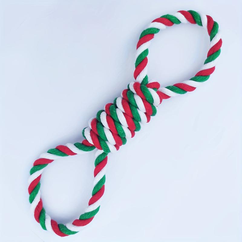 Christmas Dog Chew Toys Interactive Cotton Rope Toy Small Medium Dog Teeth Clean