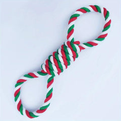 Christmas Dog Chew Toys Interactive Cotton Rope Toy Small Medium Dog Teeth Clean
