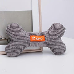 Bone Pet Grinding Teeth Squeaky Plush Toy for Dogs