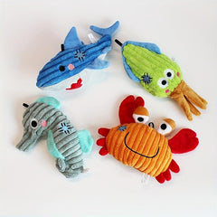 Durable Sea Animals Plush Toy for Dogs with Squeaker