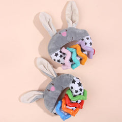 Rabbit Shaped Pet Teeth Grinding Toy with Biting Sound