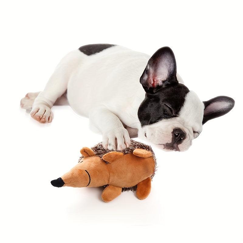 Durable Hedgehog Pet Toy for Teeth Grinding & Playful Sounds