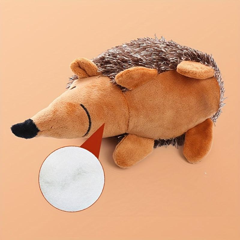 Durable Hedgehog Pet Toy for Teeth Grinding & Playful Sounds
