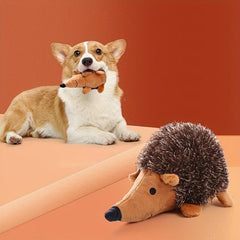 Durable Hedgehog Pet Toy for Teeth Grinding & Playful Sounds