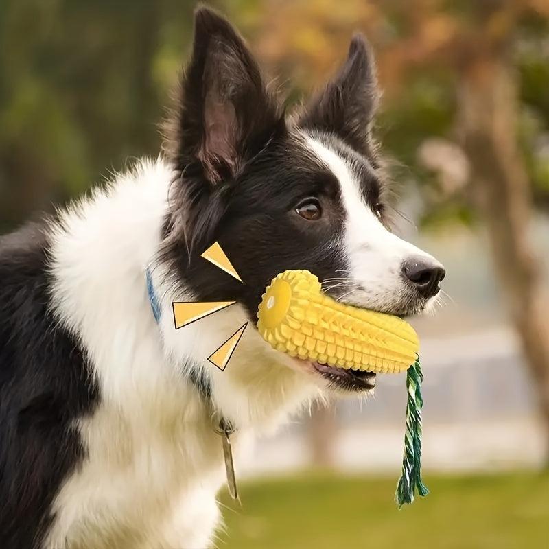 Corn Durable Dog Chew Toys Knot Rope Tough Squeaky Dog Grinding Teeth Toys