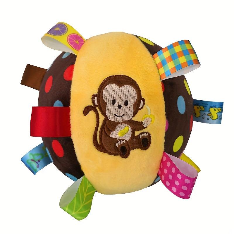 Durable Football Pet Toy With Straps Dog Chewing Plush Ball Toy