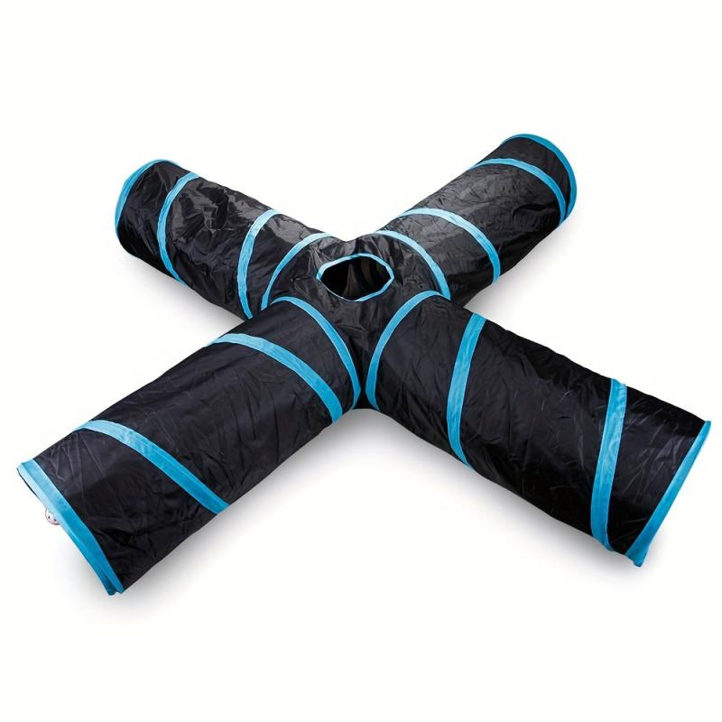 Collapsible Pet Cat Tunnel with Bonus Toy Balls
