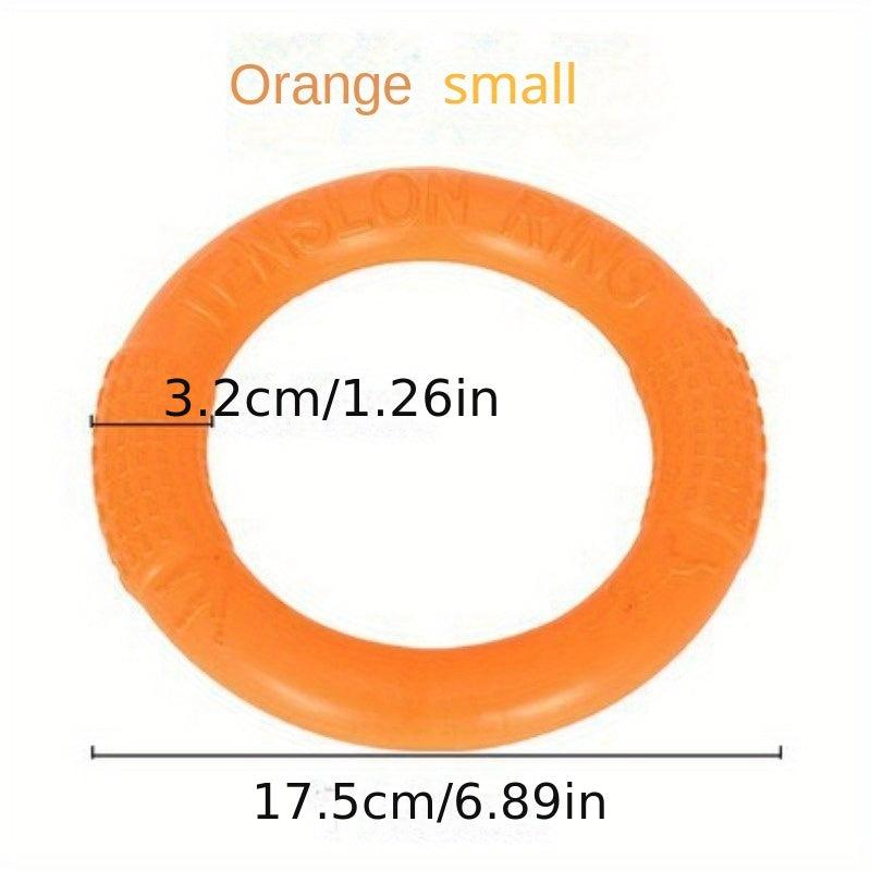 Durable Plain Pet Training Flying Disc Ring Chew Toy