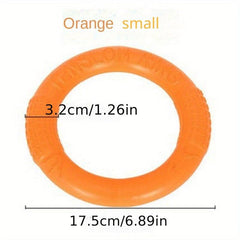 Durable Plain Pet Training Flying Disc Ring Chew Toy