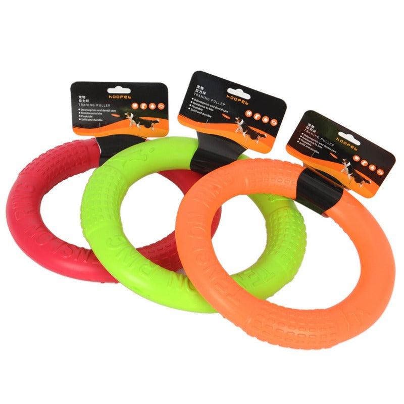 Durable Plain Pet Training Flying Disc Ring Chew Toy