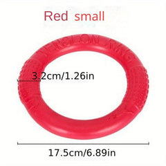 Durable Plain Pet Training Flying Disc Ring Chew Toy