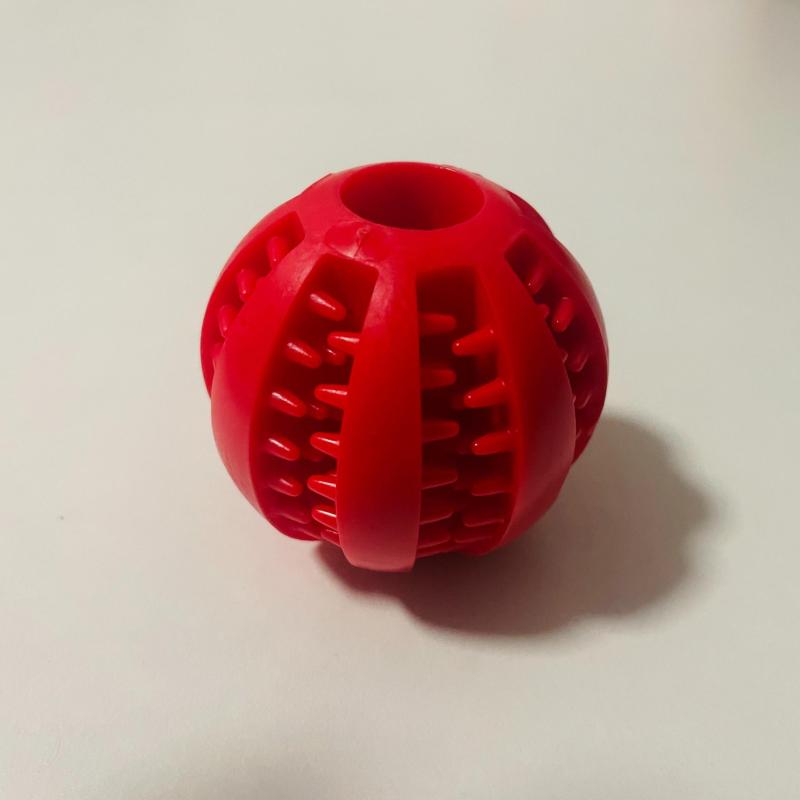 Dog Ball Toy Leaking Food Rubber Chew Molar Interactive